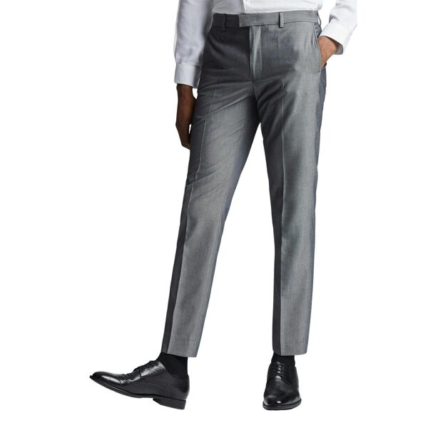 Limehaus Slim Fit Silver Grey Trousers