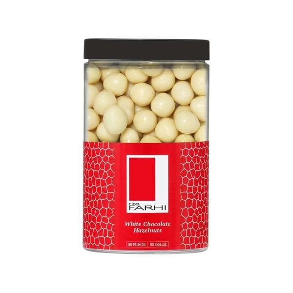 Rita Farhi White Chocolate Covered Hazelnuts, 285g, Palm Oil Free