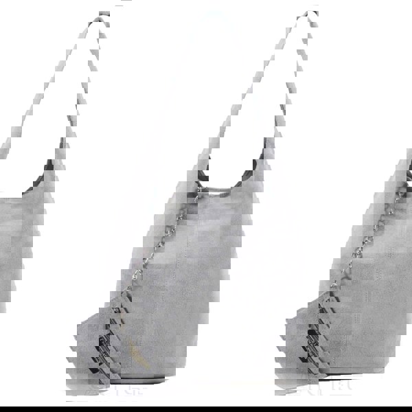 Kitise Slouch Genuine Italian Suede Large Tote Bag With Detachable Purse