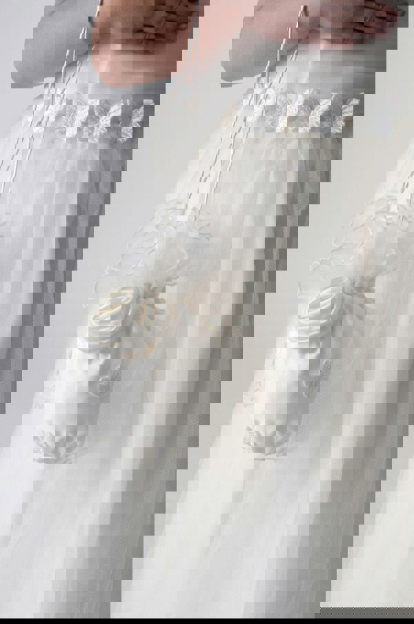 Butterflies Flower Girl Dress - with Petal Bag - UK Flower Girl Boutique