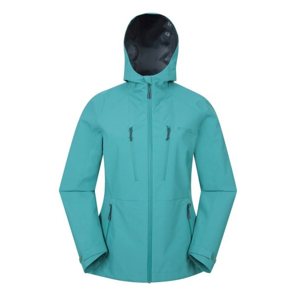 Mountain Warehouse Womens Rainstorm 2.5 Layered Waterproof Jacket - Teal