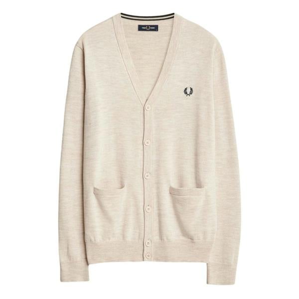 Fred Perry Porridge Marl Classic Cardigan XS