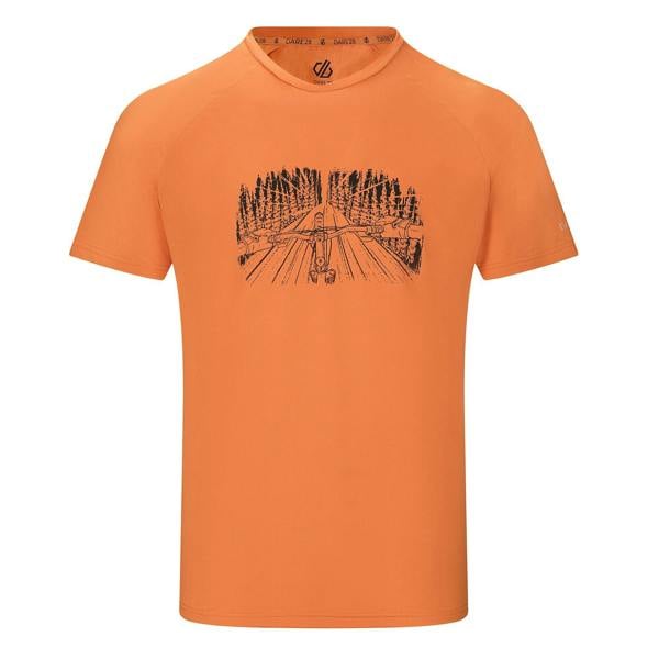 Dare 2B Mens Tech II Trees T-Shirt - Burnt Orange - 