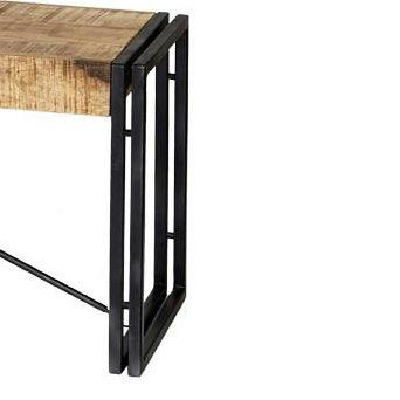 Wyld Haus Toivakka Industrial Reclaimed Wood and Metal Dining Bench