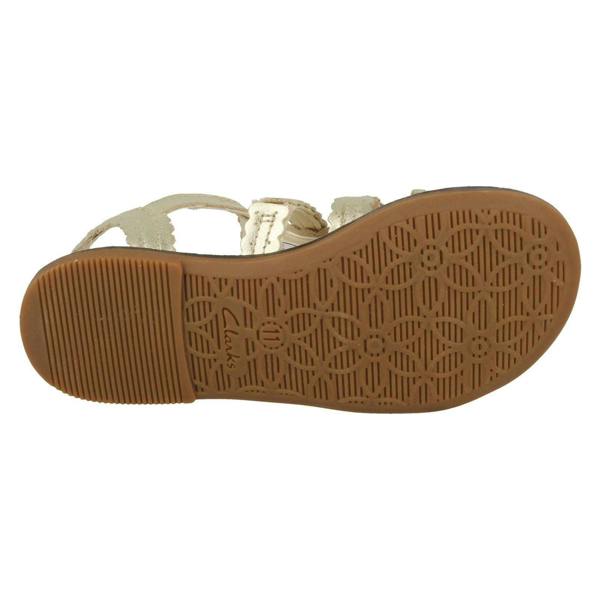 Clarks Girls Clarks Buckle Fastening Open Toe Sandals Loni Moon