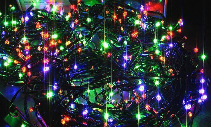 Multicolour LED Outdoor String Fairy Lights with Timer and 8 Modes, Green Cable Sizes 100 to 2000 image 8