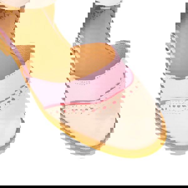 Embassy London Gigot - Pink & Pastel - Women's round toe and closed heel sandal in pastel leather