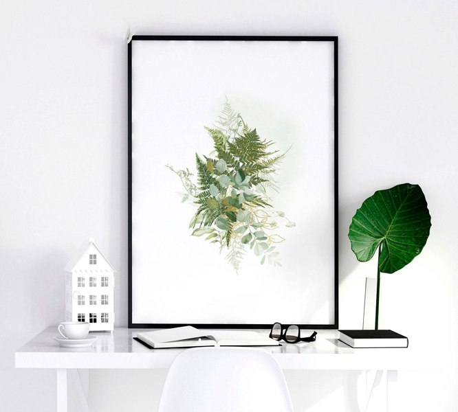 Wall decor home office | Set of 3 framed wall art prints