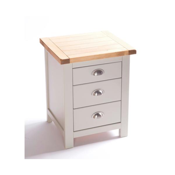 Cabinet Bits Argenta 3 Drawer Bedside Table