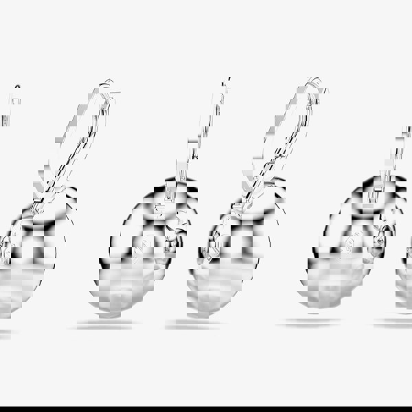 Swarovski Millenia Rhodium Plated Round White Crystal Drop Earrings 5731149