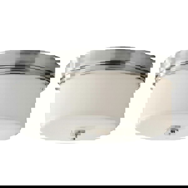3 Bulb Flush Light Low Ceiling Polished Chrome LED E27 60W Bulb Loops