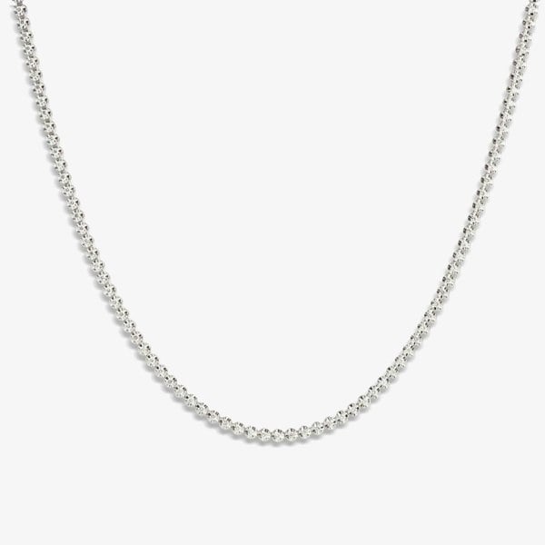 T. H. Baker 18ct White Gold Rosabella Diamond Tennis Necklace HSN2001S