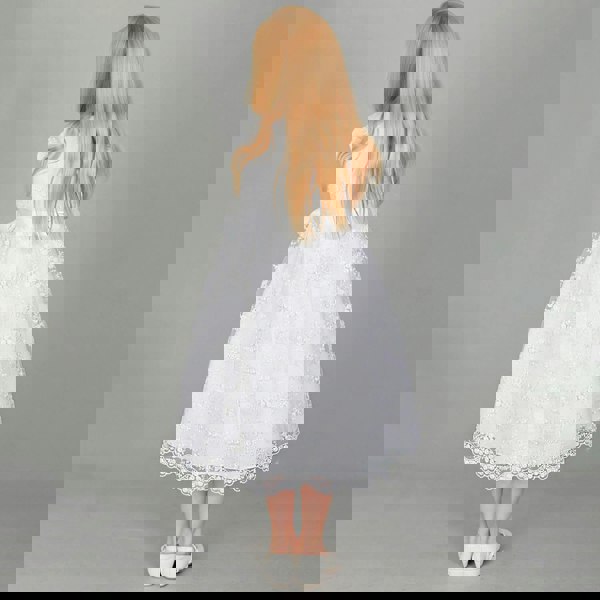 Back of a white party dress