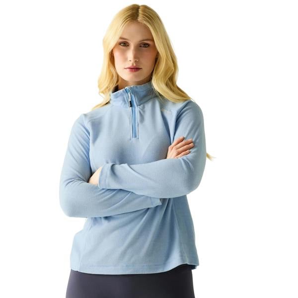 Regatta Great Outdoors Womens/Ladies Montes Half Zip Fleece Top - Washed Denim - 