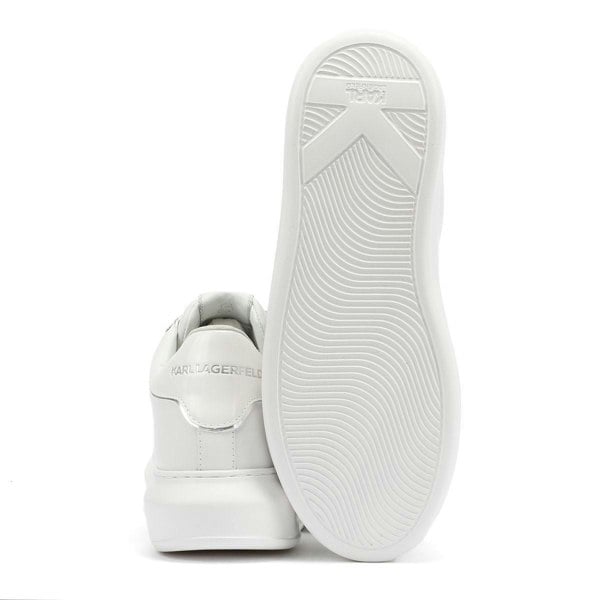 Karl Lagerfeld Kapri Signia Emboss Lo Lace Leather Women's White Trainers