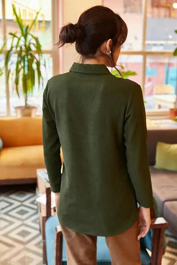 Hoxton Gal Fine Ribbed Corduroy Shirt