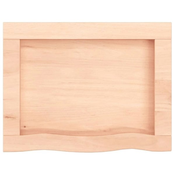 Berkfield Bathroom Countertop 40x30x4 cm Untreated Solid Wood