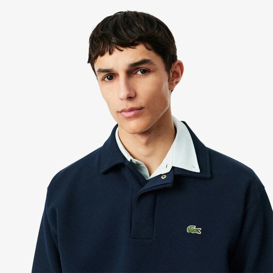 Lacoste SH9450 Polo Collar Piqué Sweatshirt