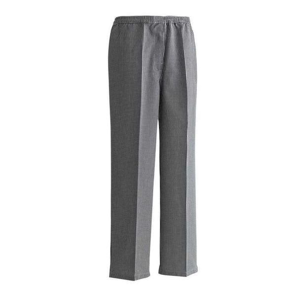 Premier Unisex Adult Checked Chef Trousers - Black/White