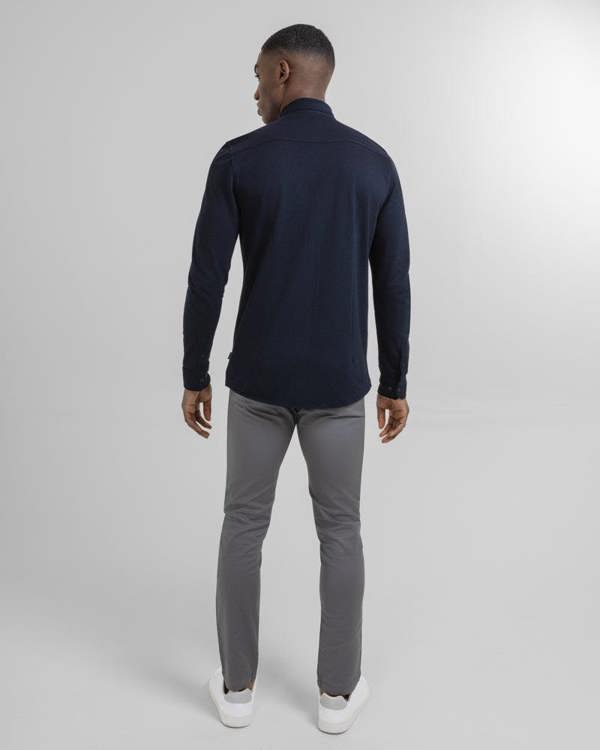 Steel & Jelly Pique Jersey Long Sleeve Shirt