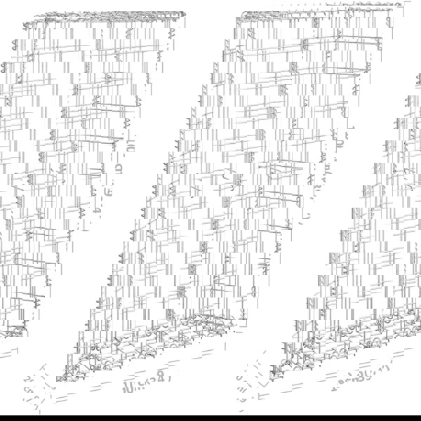Berkfield Trapezium Gabion Raised Bed Galvanised Steel 100x20x100 cm