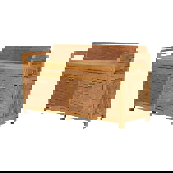 Artisan Furniture Solid Wood Oxford Oak-ish 2 Drawer Storage Bench