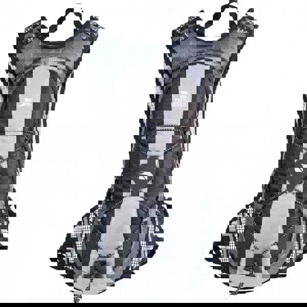 Trespass Mirror Hydration Backpack/Rucksack (15 Litres) With Water Resevoir (2 Litres) - Silver