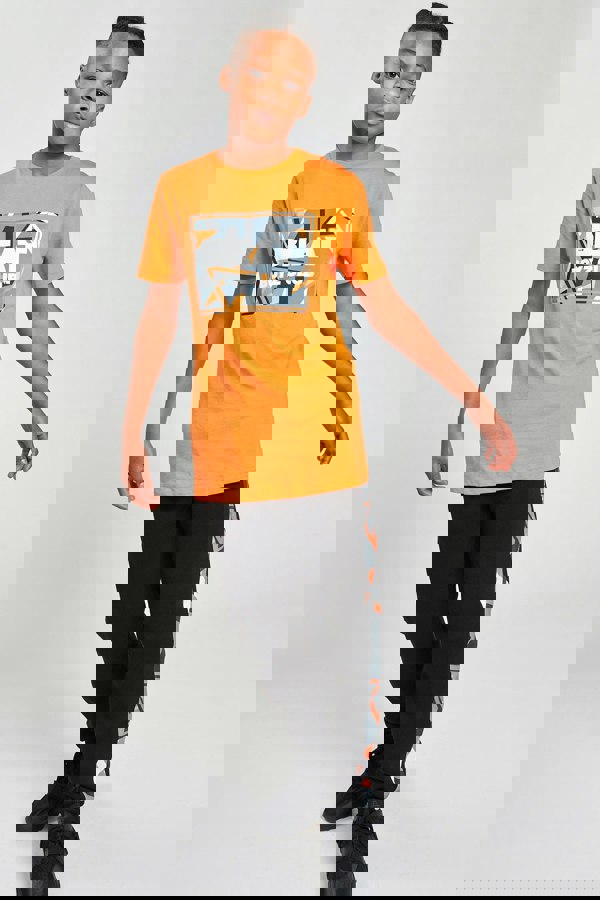 Beat Boyz Club Frequency T-Shirt - Orange Geo