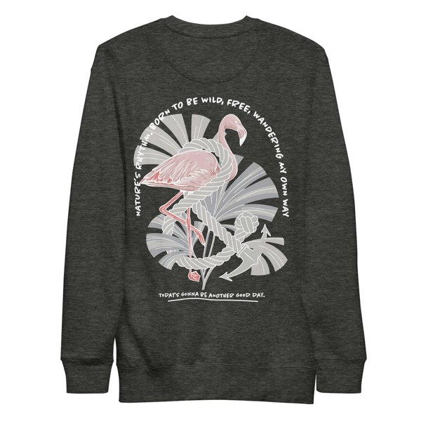 ANCHOR & CREW Flamingo Another Good Day Cotton Blend Sweatshirt