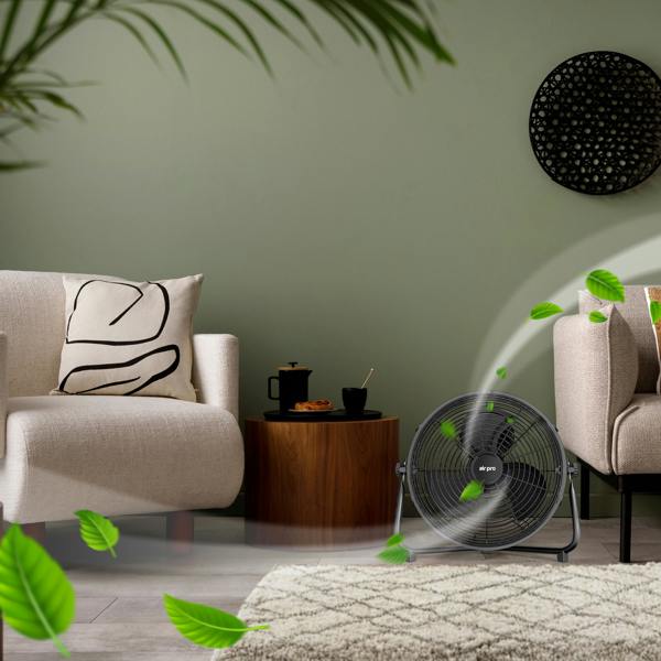 Air Pro 14" Floor Fan - Powerful Air Cooling Fan With 3 Speed Settings