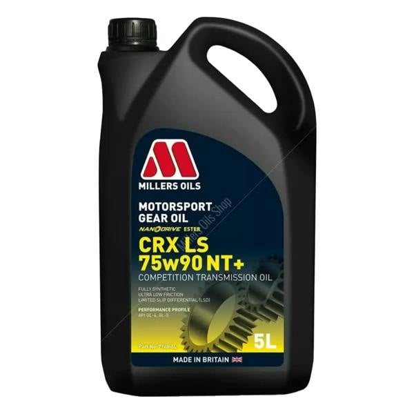 Millers 75w90 NT+ Fully Synthetic Synth Gear Oil Motorsport CRX LS NT+ 5L