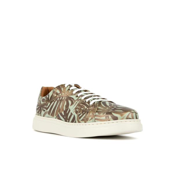 Embassy London Sun City - Mint & Jungle - Men's Leather Trainer