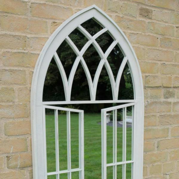 Large Window Wall Mounted  Vintage Design Mirror for Garden or Home