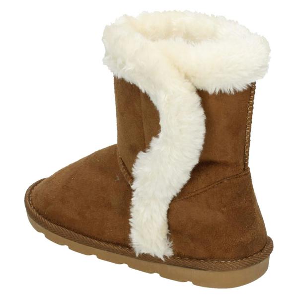 Spot On Girls Spot On Fur Trim Ankle Boots