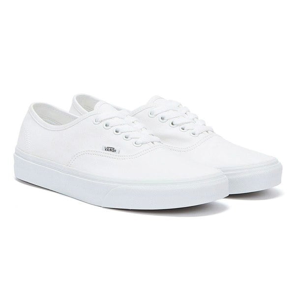Vans White Canvas Authentic Mens Trainers