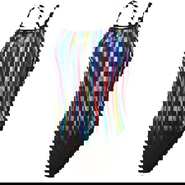 Speedo Placement Thinstrap Muscleback swimsuit in multi stripes with unrestricted shoulder movement