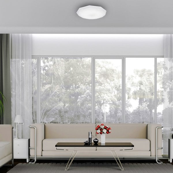 Milagro Hex 36CM 16W(90W) Ceiling Lamp A Highly Efficient Modern Ceiling Lamp With Low Energy LED Light Source Included
