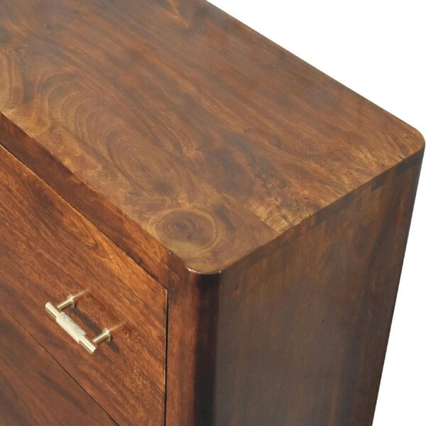 Artisan Furniture Solid Wood Luca Chest of Drawers, 3 Drawers, Brown