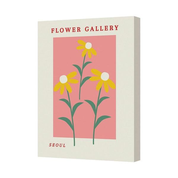 Benjamin Tate Design Flower Gallery Seoul Canvas Wall Art Pink Daisy Botanical Print