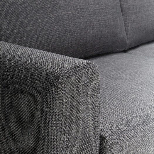 Wyld Haus San Sebastian 3 Seater Sofa Upholstered Dark Grey Fabric