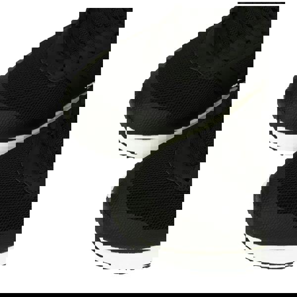 Crosshatch Mens Holywell Flyknit Trainers - Black/White - 