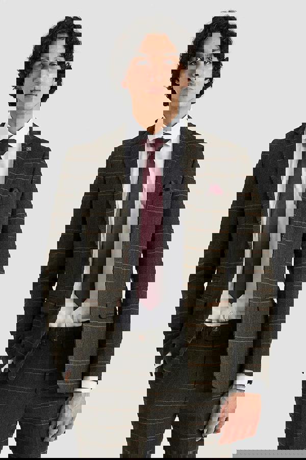 Paul Andrew Harris - Men's Green 3 Piece Wool Blend Tweed Suit