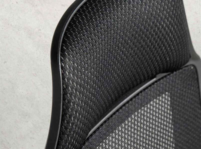 Angel Cerdá Black fabric swivel office chair 4074