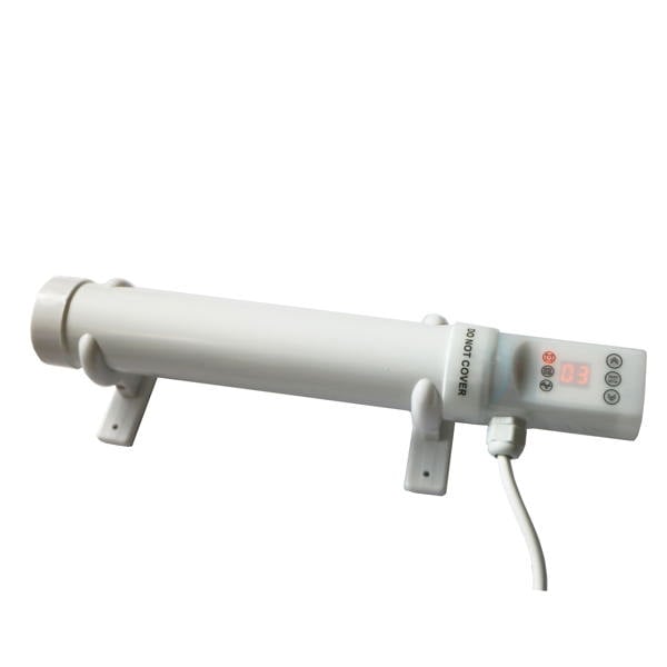 Mylek Tubular Heater 60W Low Energy - Tube 34cm And Cage Guard 31cm - Built in Digital Timer