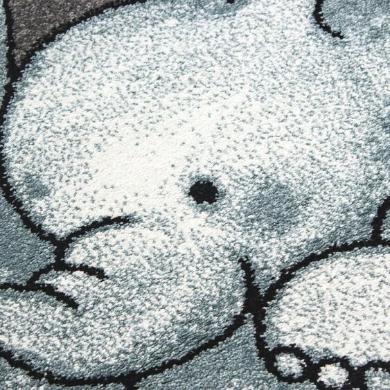 Viva Rugs Kids Animal Rug Grey Blue Elephant Nursery Mat Childrens Star Bedroom Carpet New