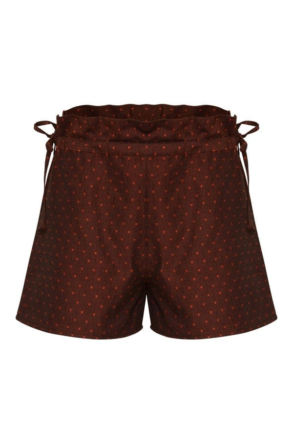 Bo Carter Holly Shorts in Organic Cotton - Purple Dots