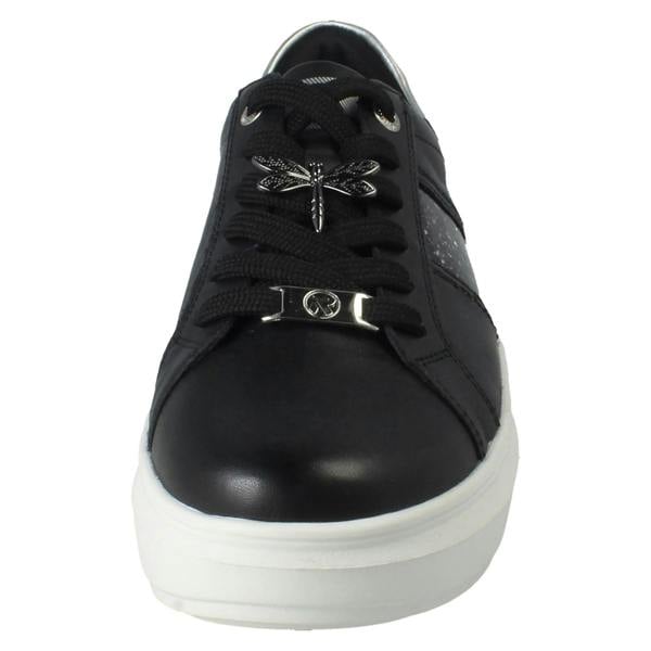 Rieker Ladies Rieker Revolution Stone Chip Panel Platform Trainers W1202