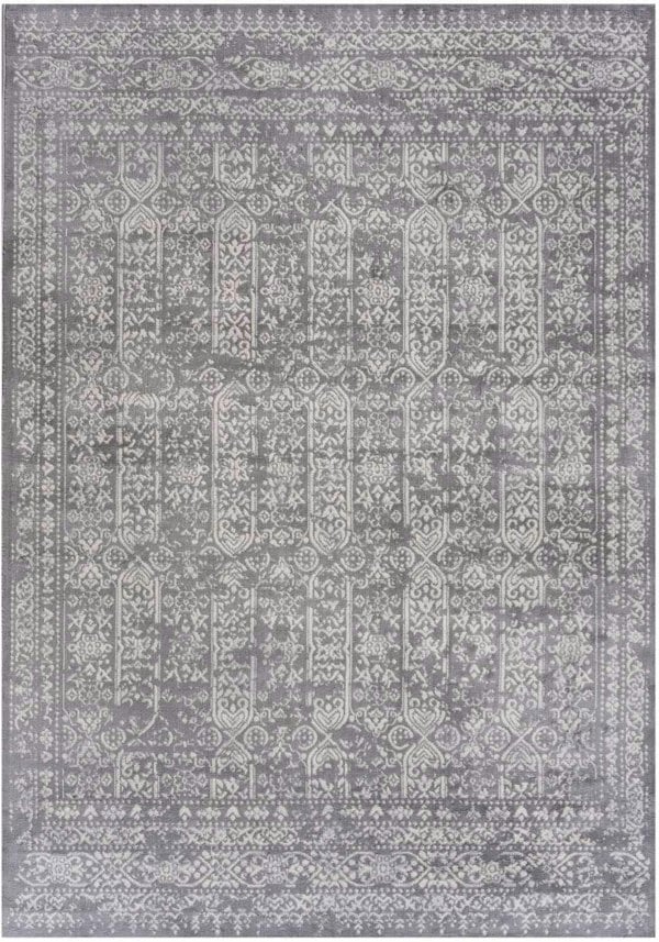 Living Room Rug Vintage Design In Grey