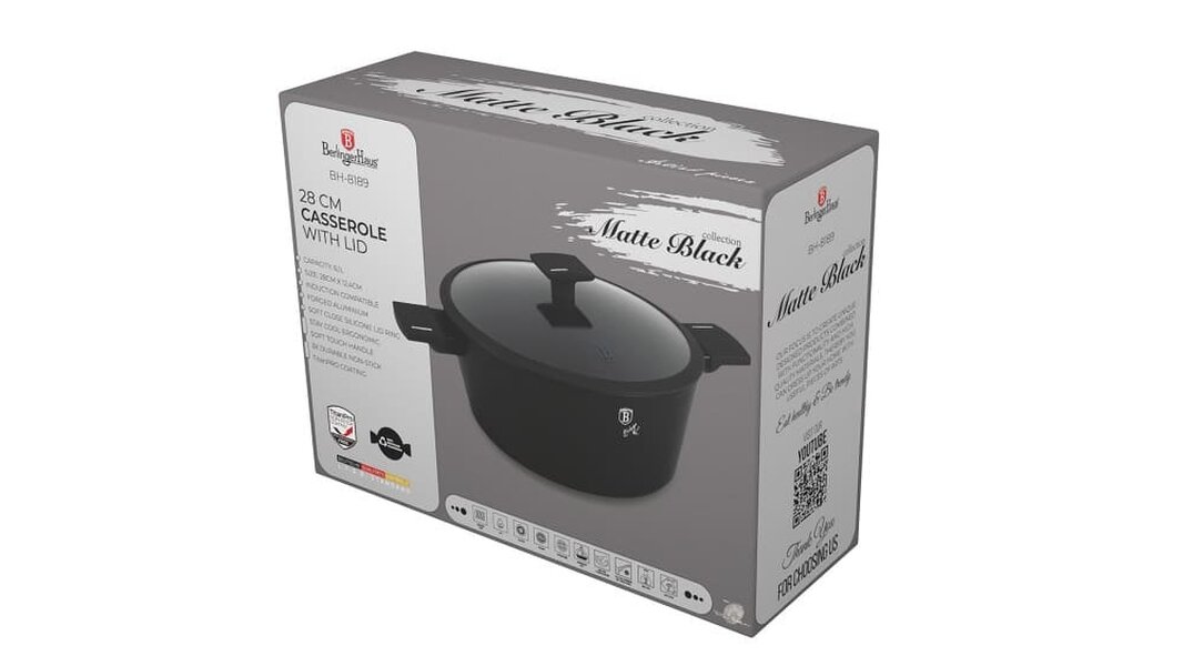 Berlinger Haus Casserole 28 cm Berlinger Haus BH8189 Matte Black