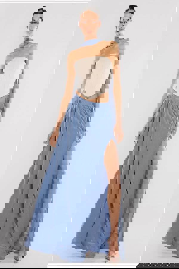 Compact Crepe Lace Up Corset T227